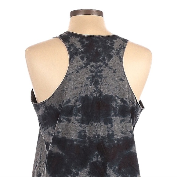 🌺 Sheshow Navy Blue Underestimate Me Tie Dye Racerback Tank Top Size L - Picture 4 of 10